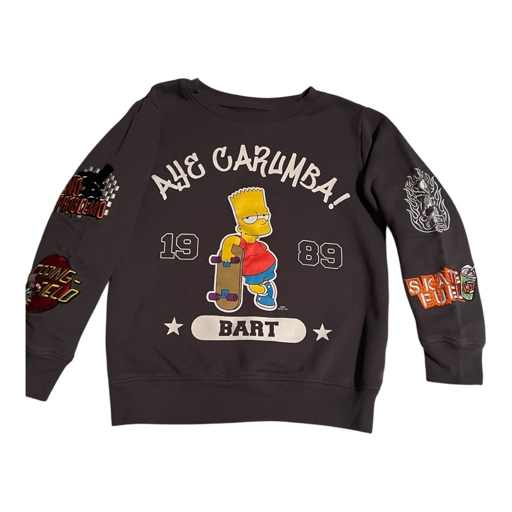 Black Bart Simpson‎ Graphic Sweatshirt